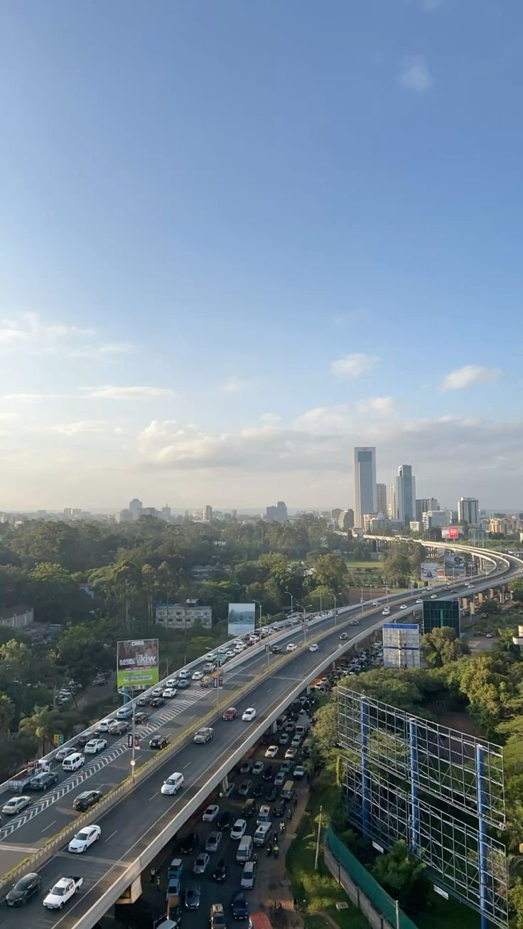The Nairobi Expressway at golden hour