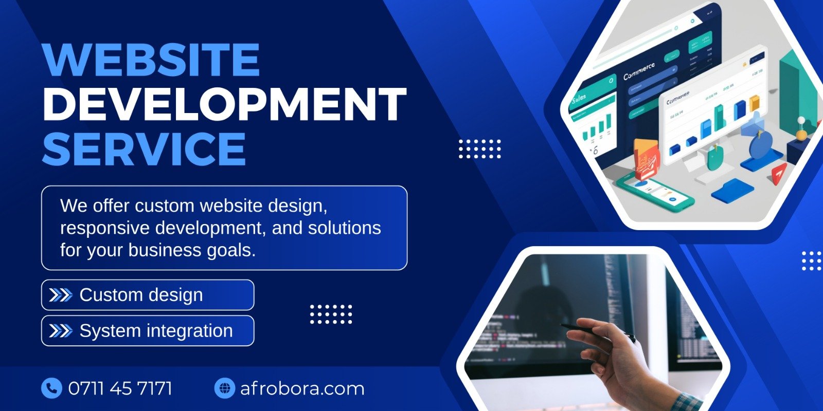We shall create a website for your business