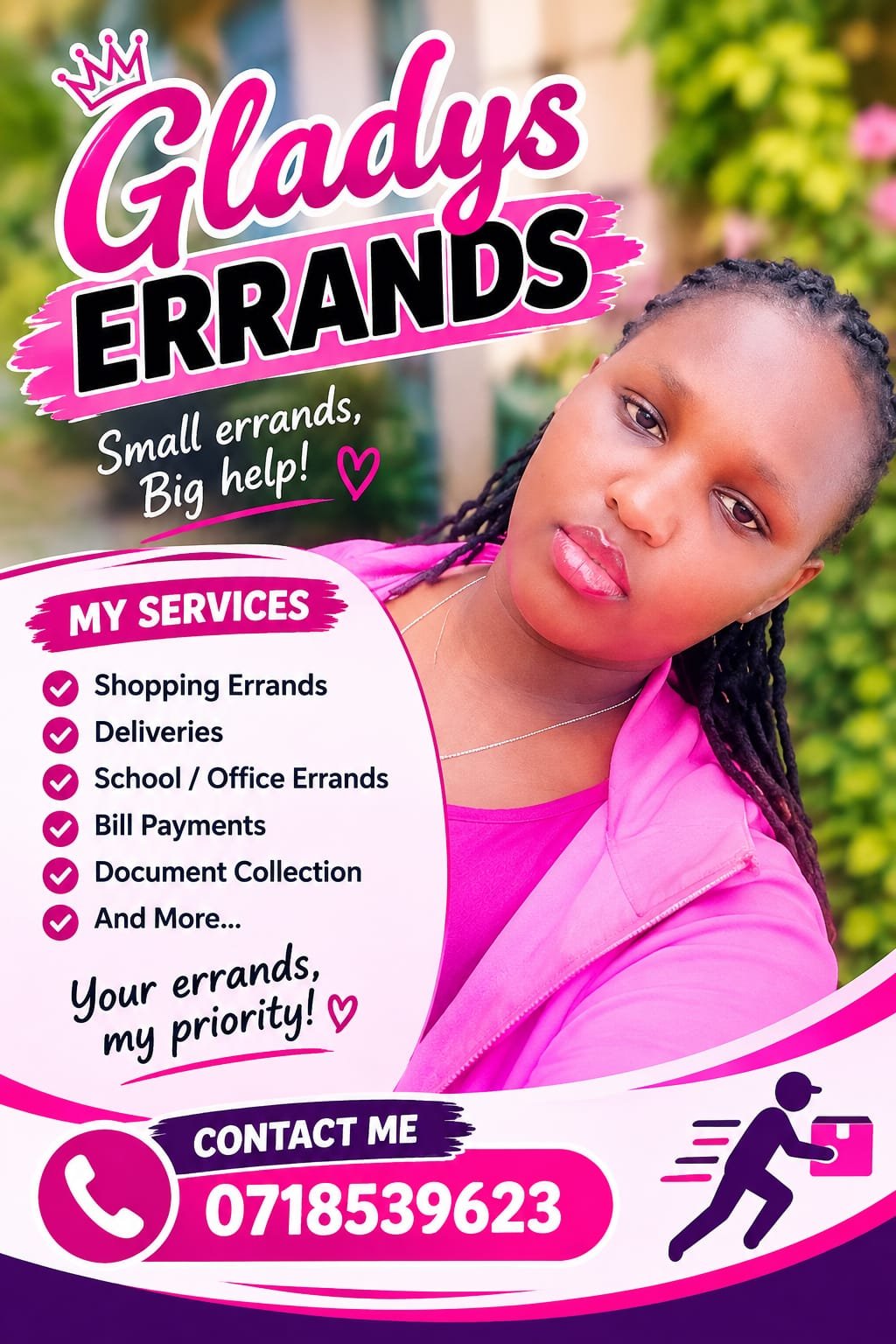 Gladys Errands in Nairobi Town