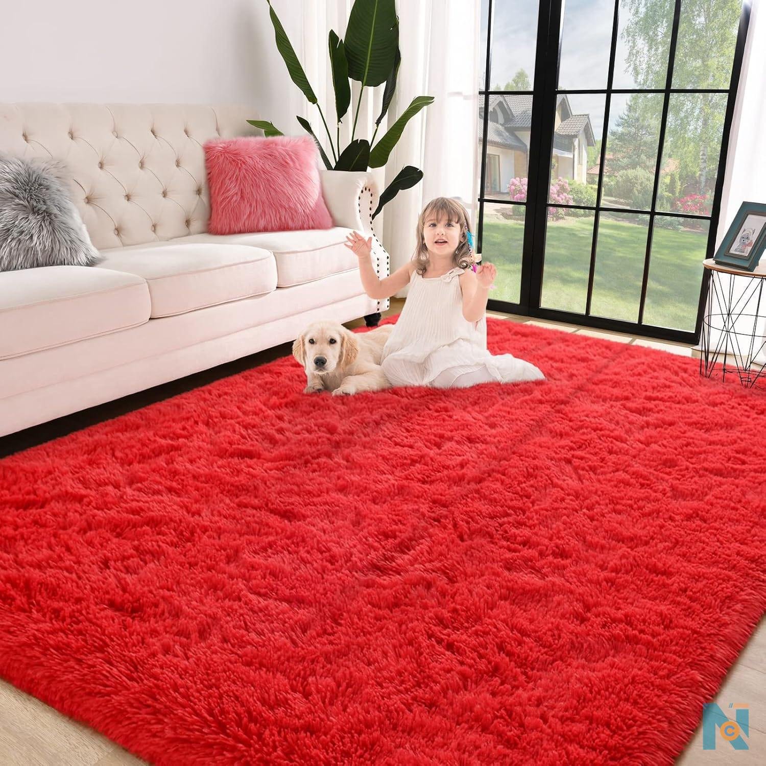 Fluffy carpets  with colour variations  - photo 9