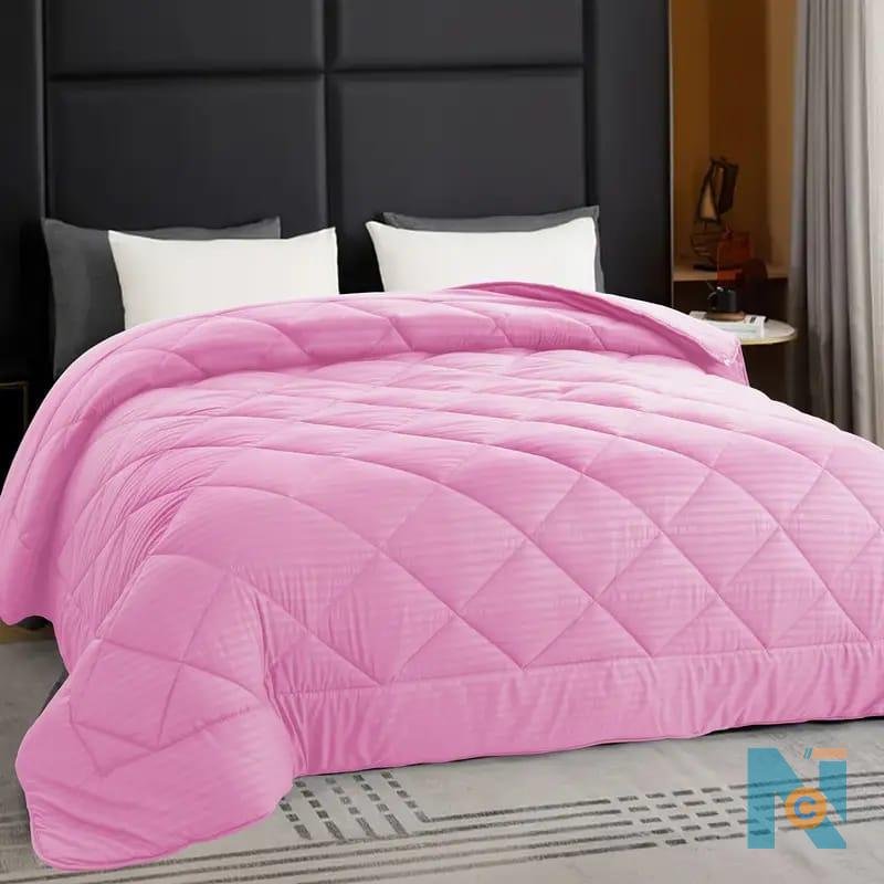 Cotton-binded striped duvet - photo 5