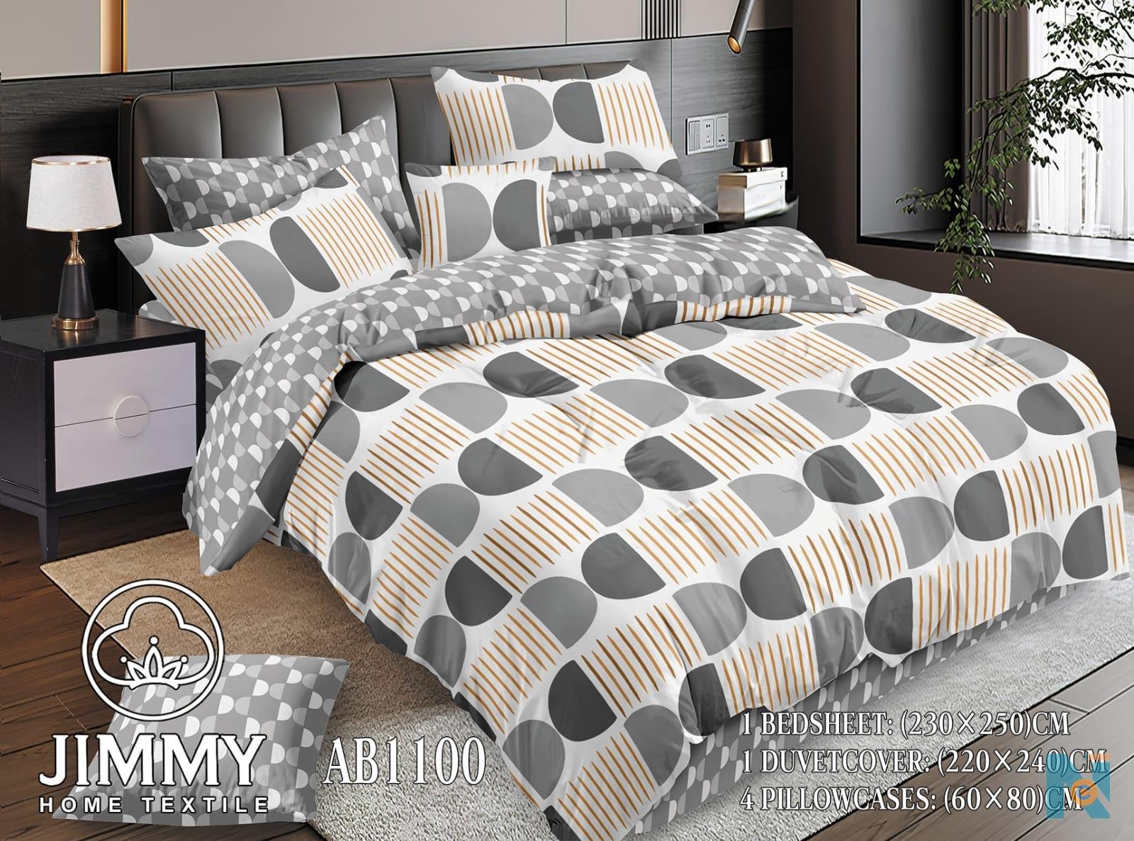 1 duvet cover with 4 pillow cases and bedsheet 