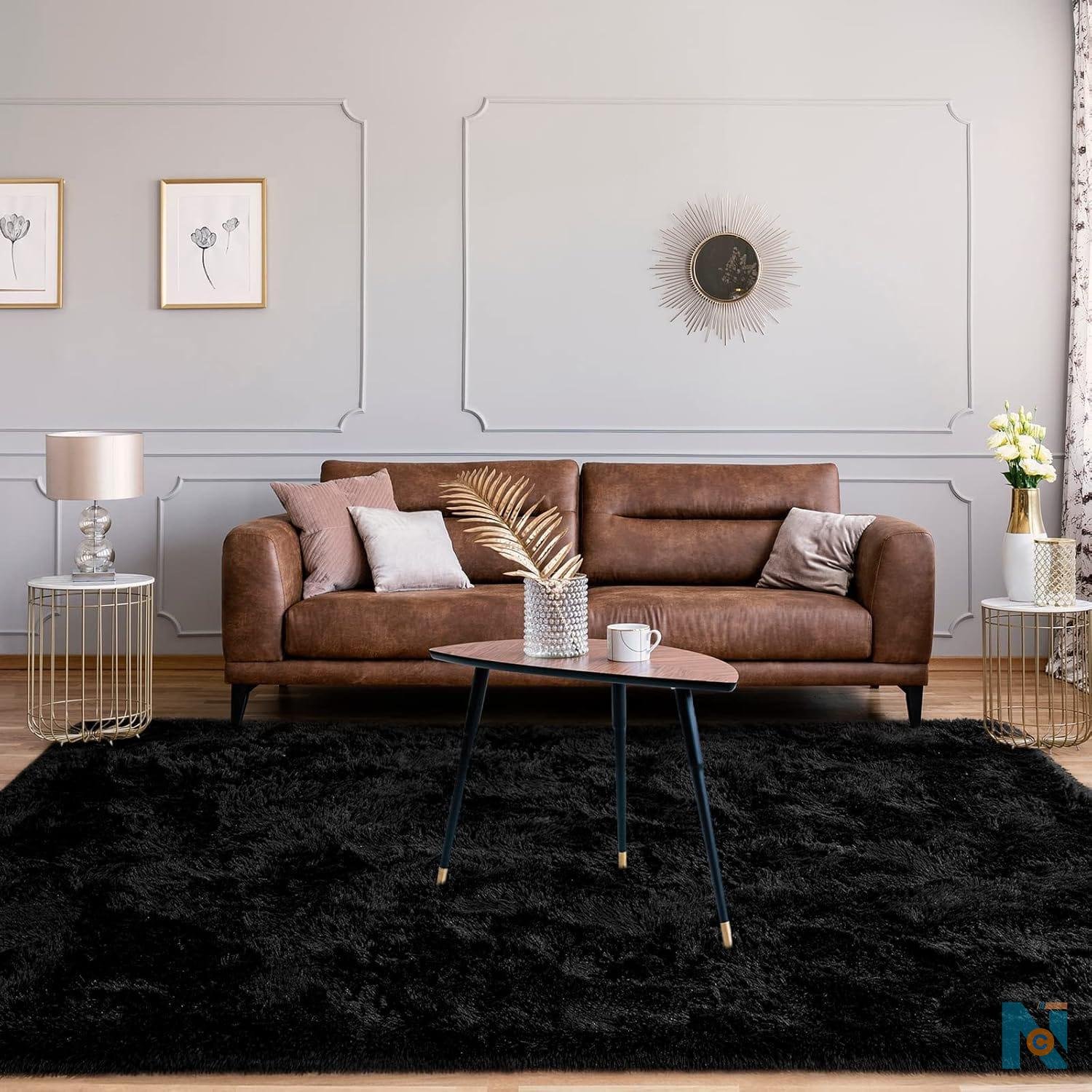 Fluffy carpets  with colour variations  - photo 13