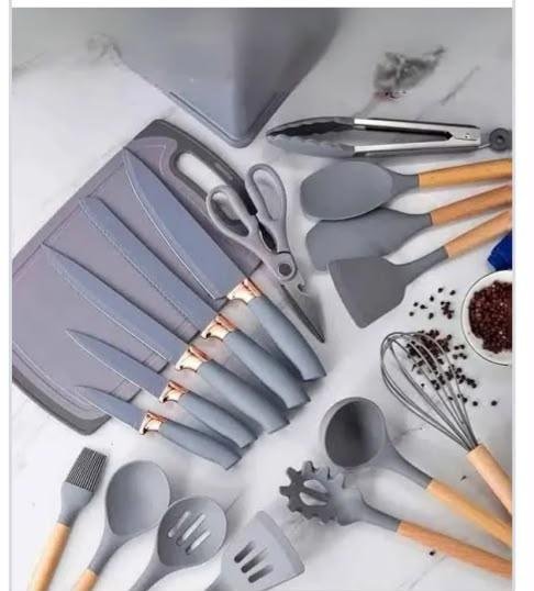 19 pieces silicone spoons set - photo 2