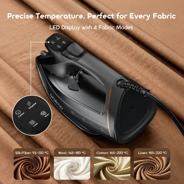 Oraimo SteamCore OEI-511A 2500W LED Display Electric Iron box - photo 3