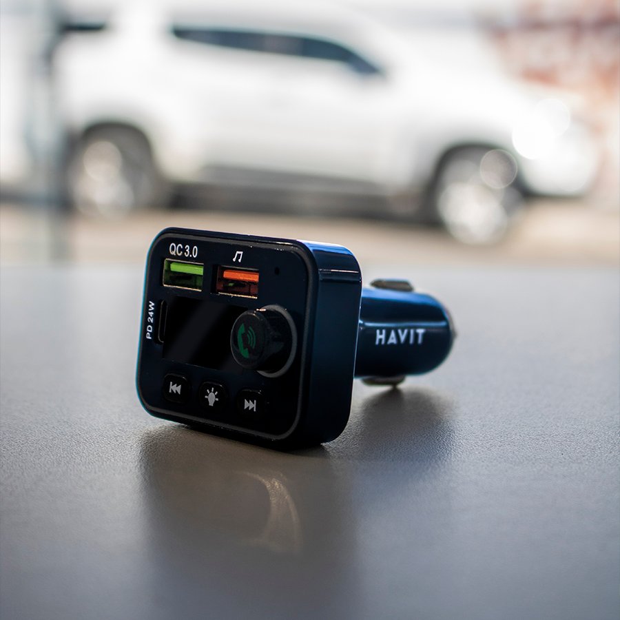 Havit FM819BT Bluetooth Car Charger with FM Modulator