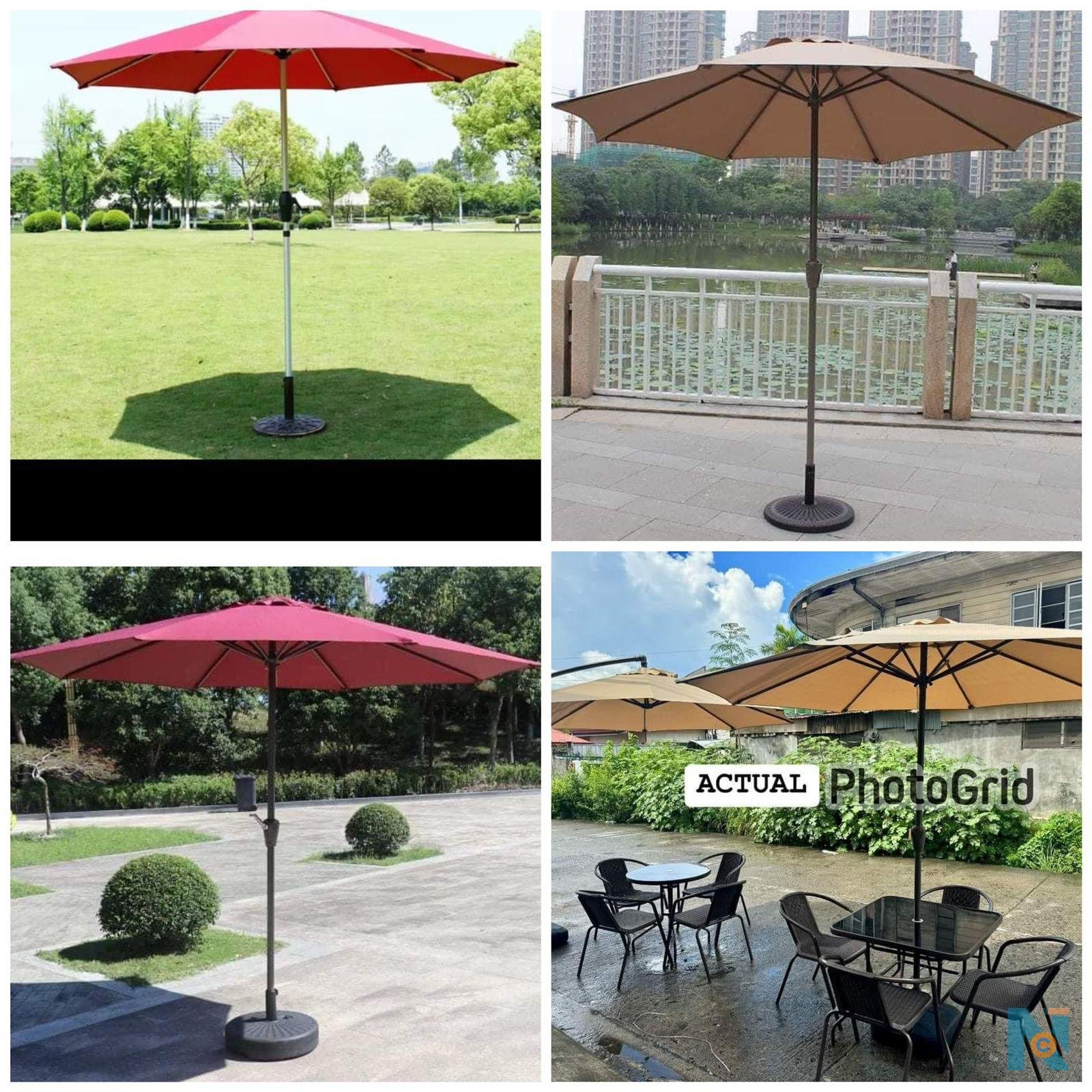 2.7M Parasol Replaceable Cloth Garden Umbrella 