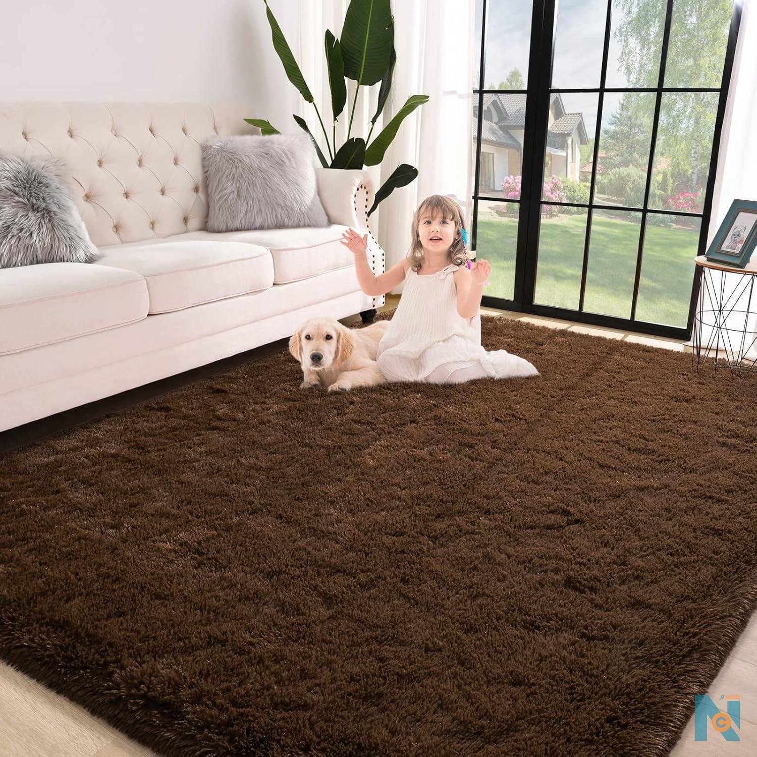 Fluffy carpets  with colour variations  - photo 12