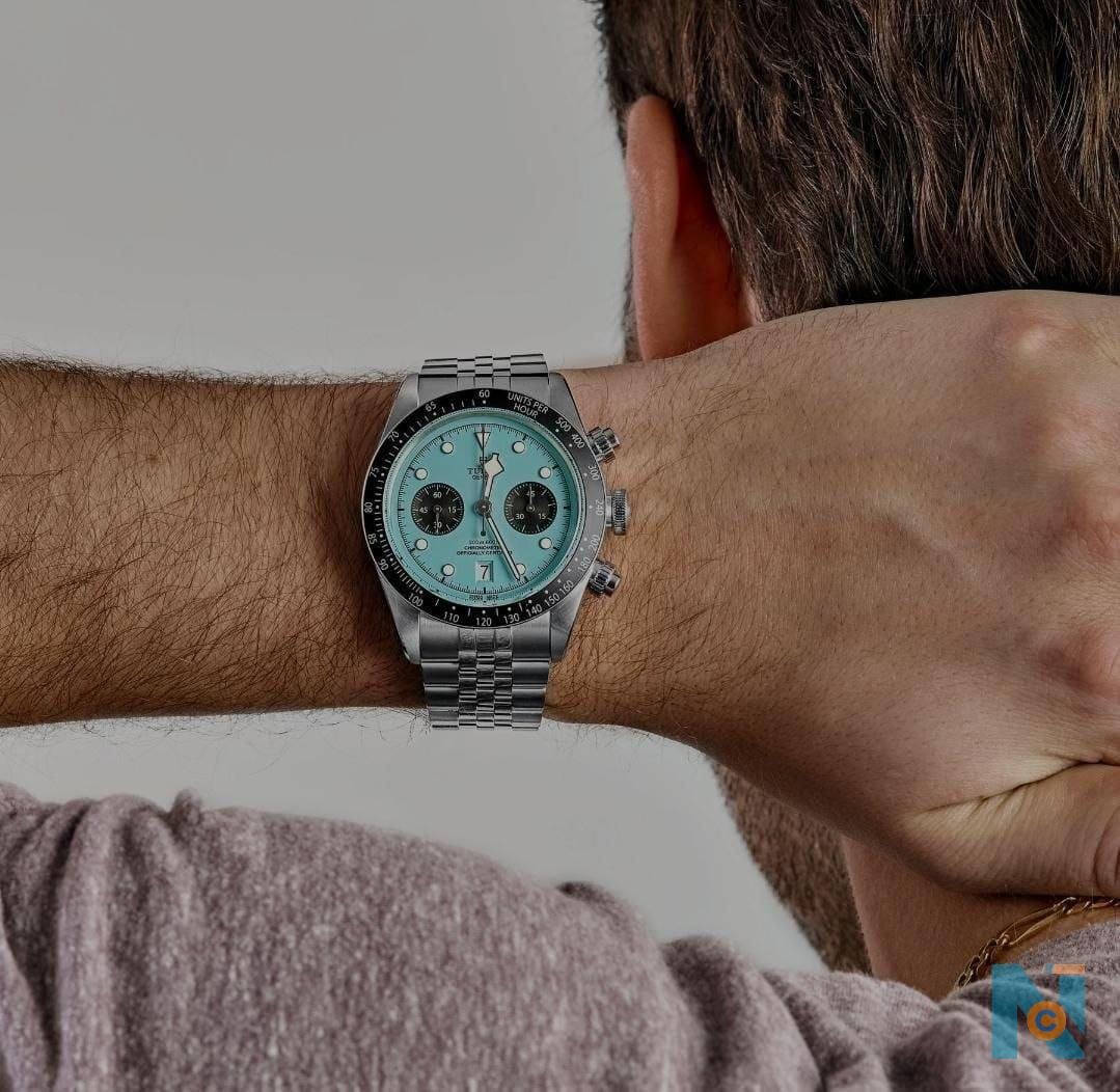 Tudor Black Bay Chrono 79360N-0024 Stainless Steel Turquoise Dial  - photo 5