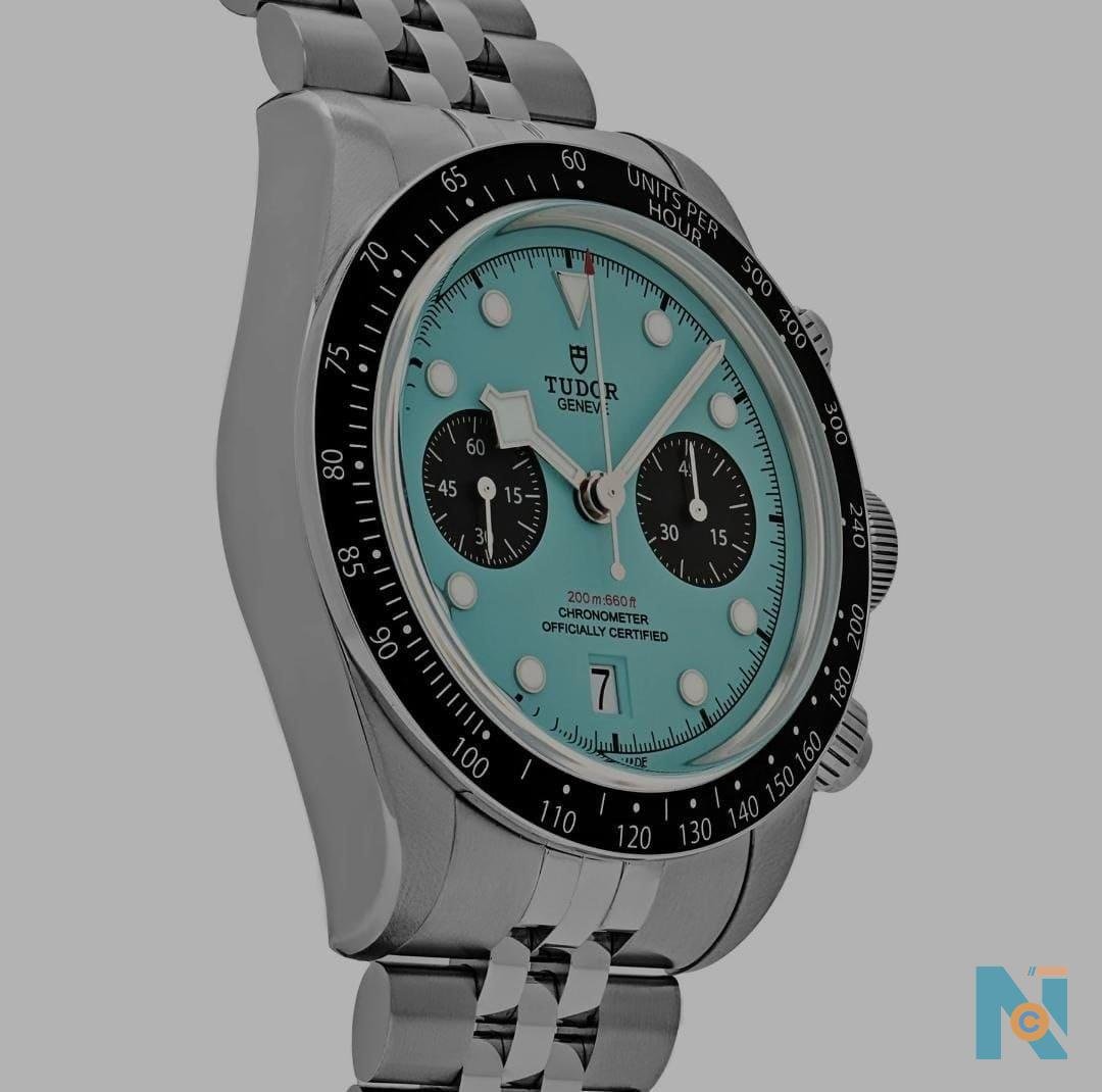 Tudor Black Bay Chrono 79360N-0024 Stainless Steel Turquoise Dial  - photo 3
