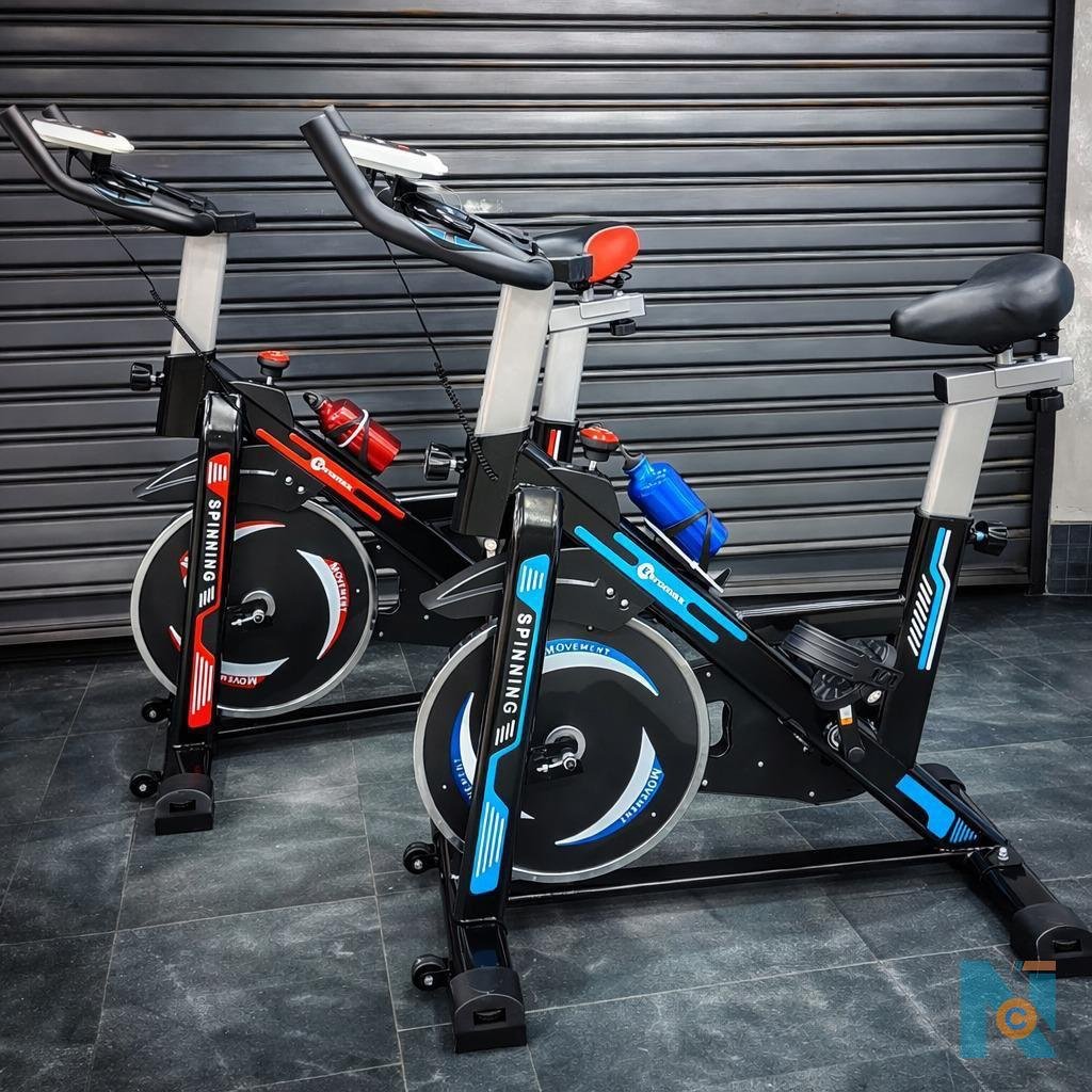 Home Spin Bike with LCD Monitor &amp; Adjustable Resistance