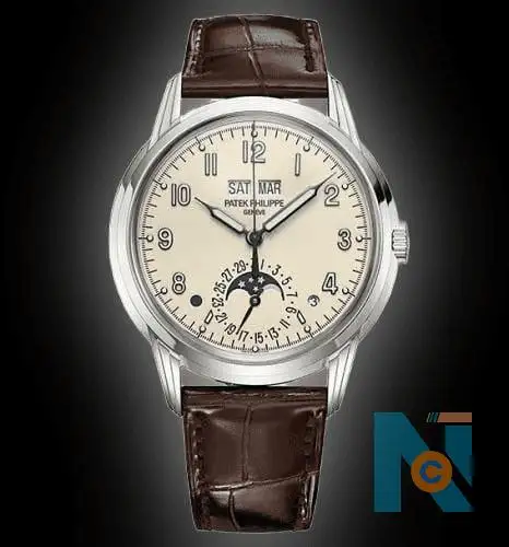 Patek Philippe Grand Complications 5320Beige Dial, White Gold, Perpetual Calendar, Men's Watch