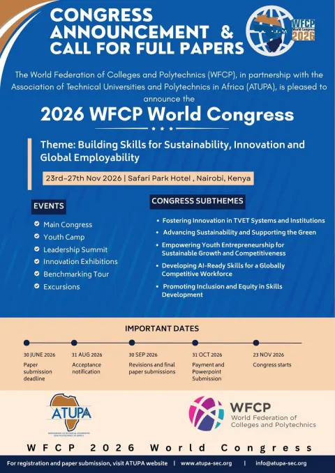 2026 World Federation of Colleges and Polytechnics (WFCP) World Congress - Hosted by ATUPA