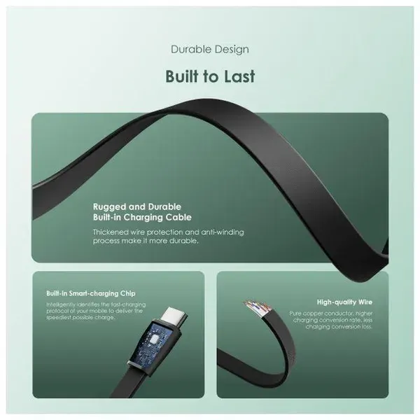 Oraimo Slice Link OPB-P5101 10,000mAh Power Bank with Built-in Cables - photo 4